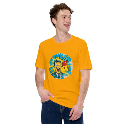 "Del *.*" - Unisex-T-Shirt - Goldgelb