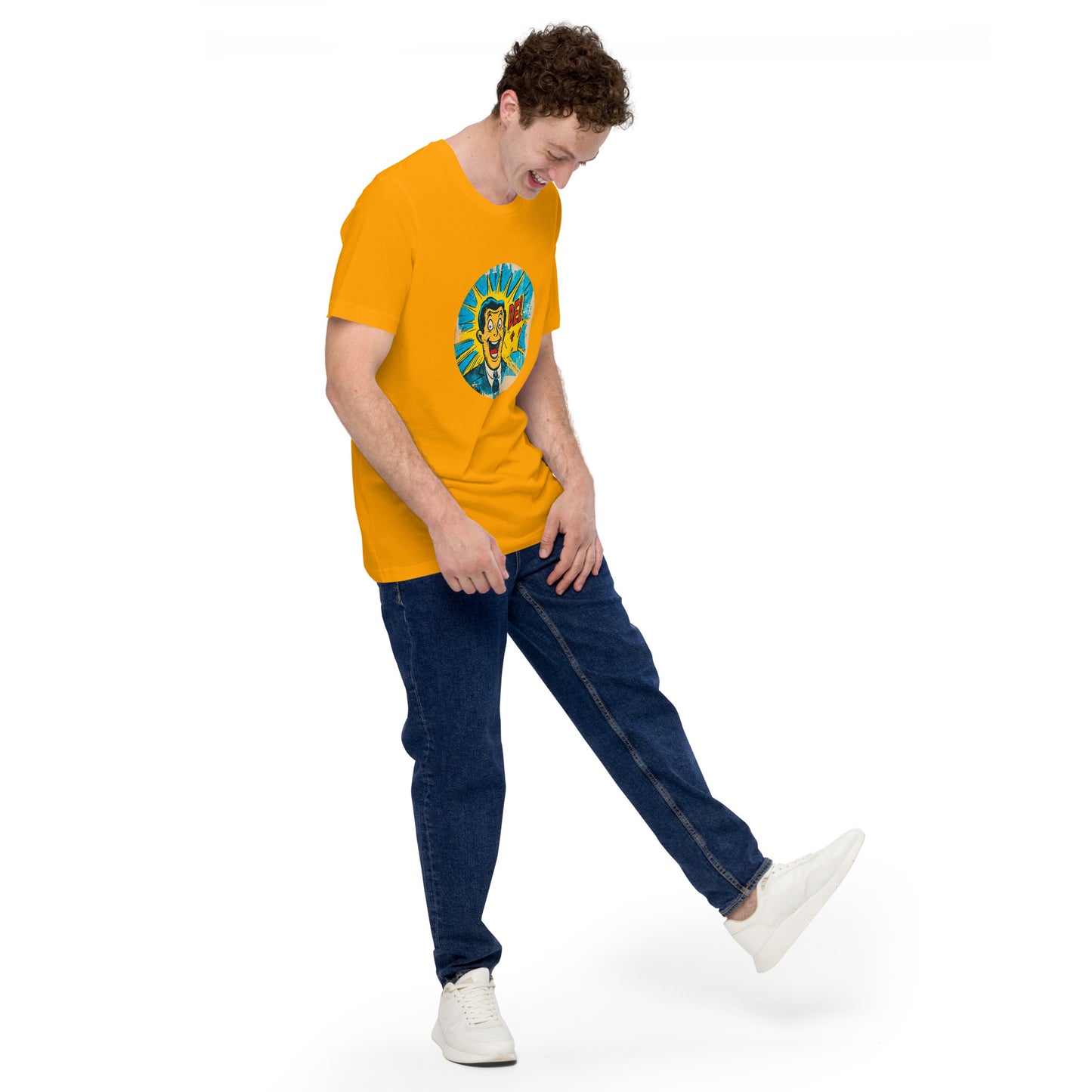 "Del *.*" - Unisex-T-Shirt - Goldgelb