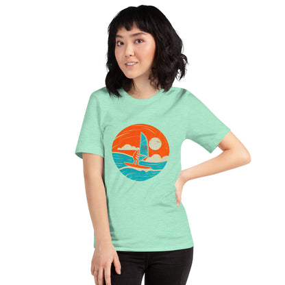 "Surf, Surf, Surf!" #1 - Unisex-T-Shirt - Heather-Mint
