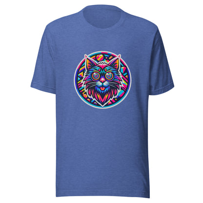 "Psycho Hypno-Cat!" #2 - Unisex-T-Shirt - Heather True Royal