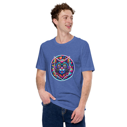 "Psycho Hypno-Cat!" #2 - Unisex-T-Shirt - Heather True Royal