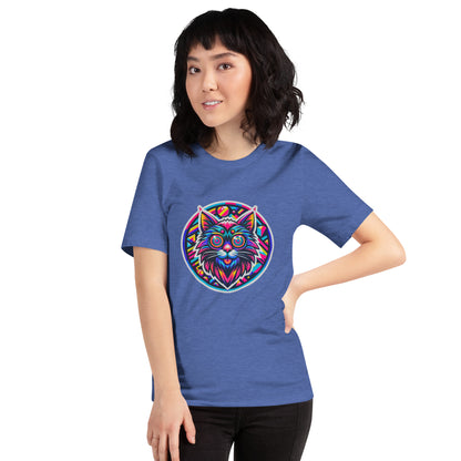 "Psycho Hypno-Cat!" #2 - Unisex-T-Shirt - Heather True Royal