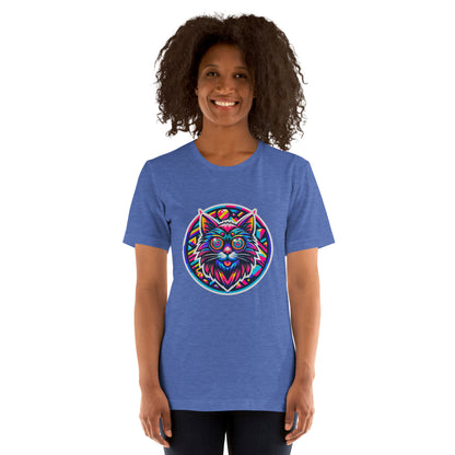 "Psycho Hypno-Cat!" #2 - Unisex-T-Shirt - Heather True Royal
