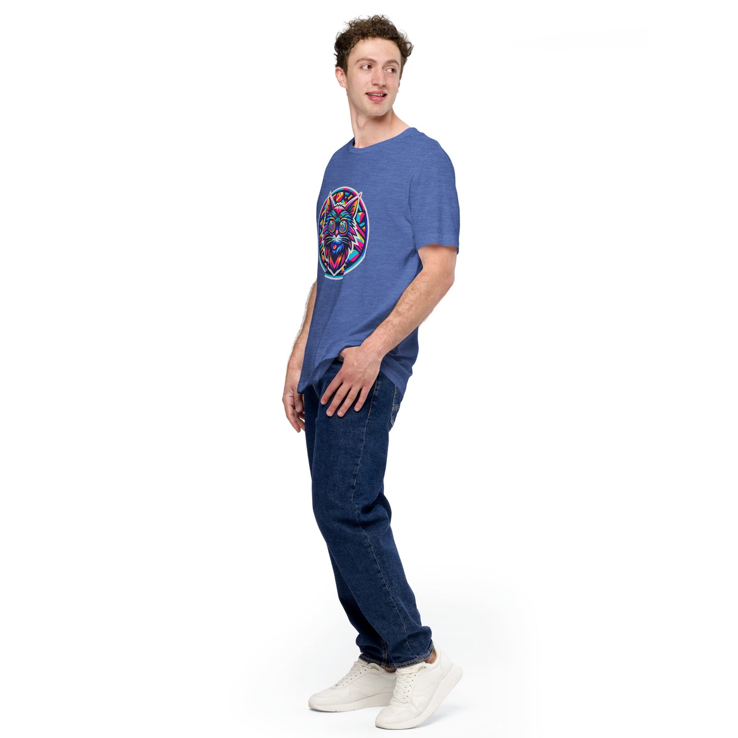 "Psycho Hypno-Cat!" #2 - Unisex-T-Shirt - Heather True Royal
