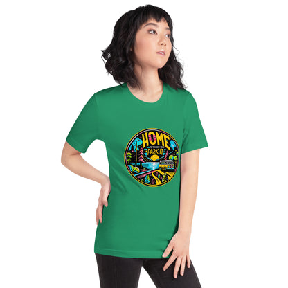 "Home is where you park it!" - Unisex-T-Shirt - Kelly