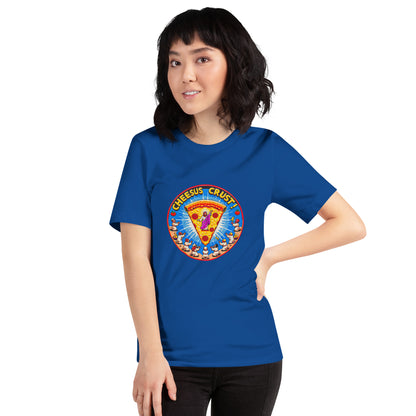"Cheesus Crust!" - Unisex-T-Shirt - True Royal