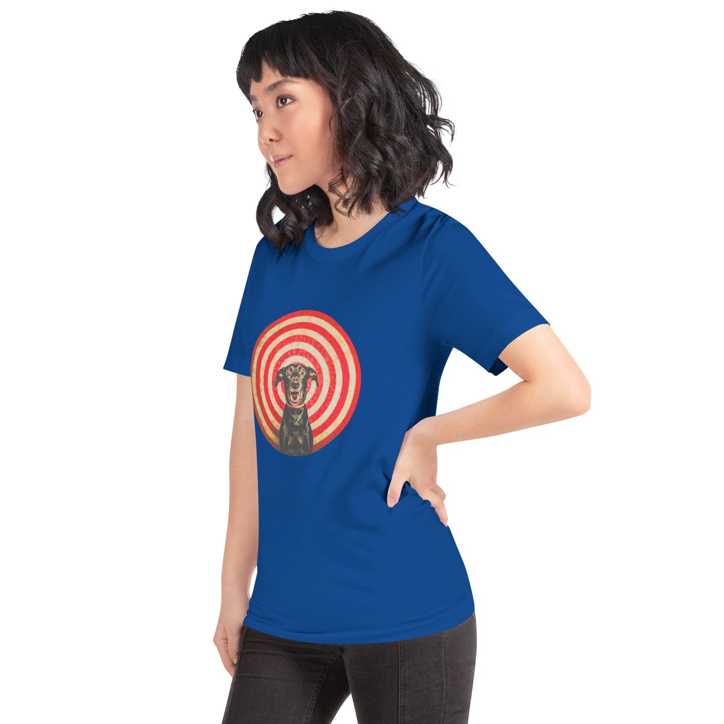 "Bull´s Eye Labrador" - Unisex-T-Shirt - True Royal