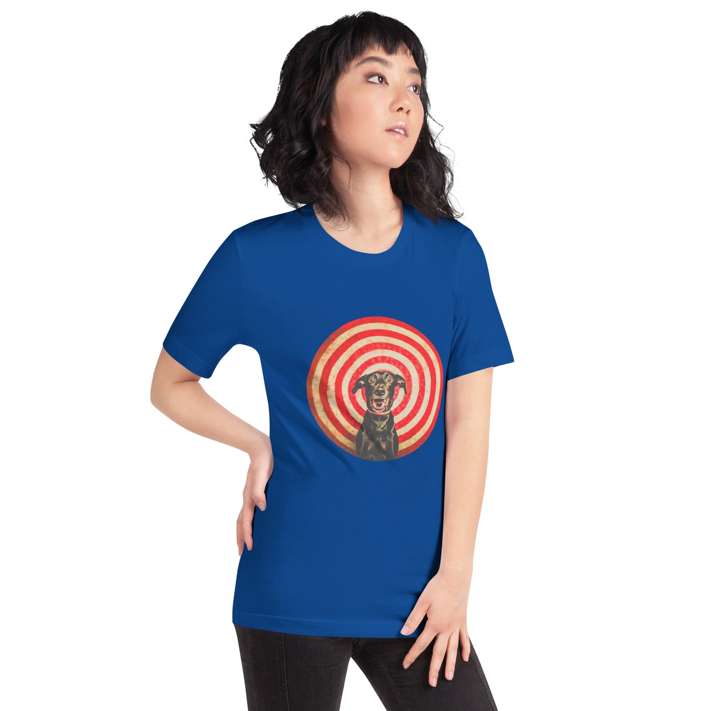 "Bull´s Eye Labrador" - Unisex-T-Shirt - True Royal
