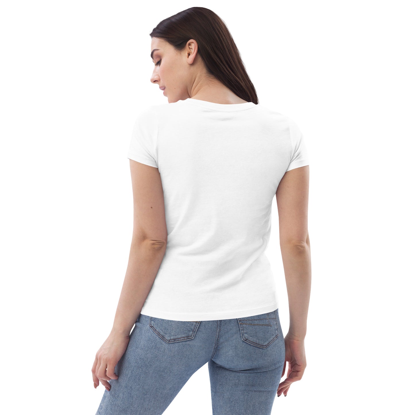 "Unicorn" #1 - Enganliegendes Öko-T-Shirt für Damen - Weiß