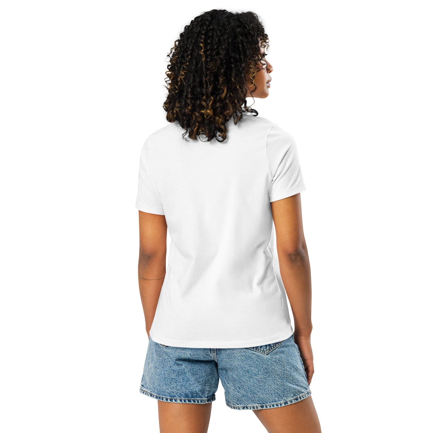 "No Problama!" - Lockeres Damen-T-Shirt - Weiß